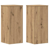 Vidaxx Pflanzenständer 2 Stück 30x30x70 cm Holz handgefertigte Eiche