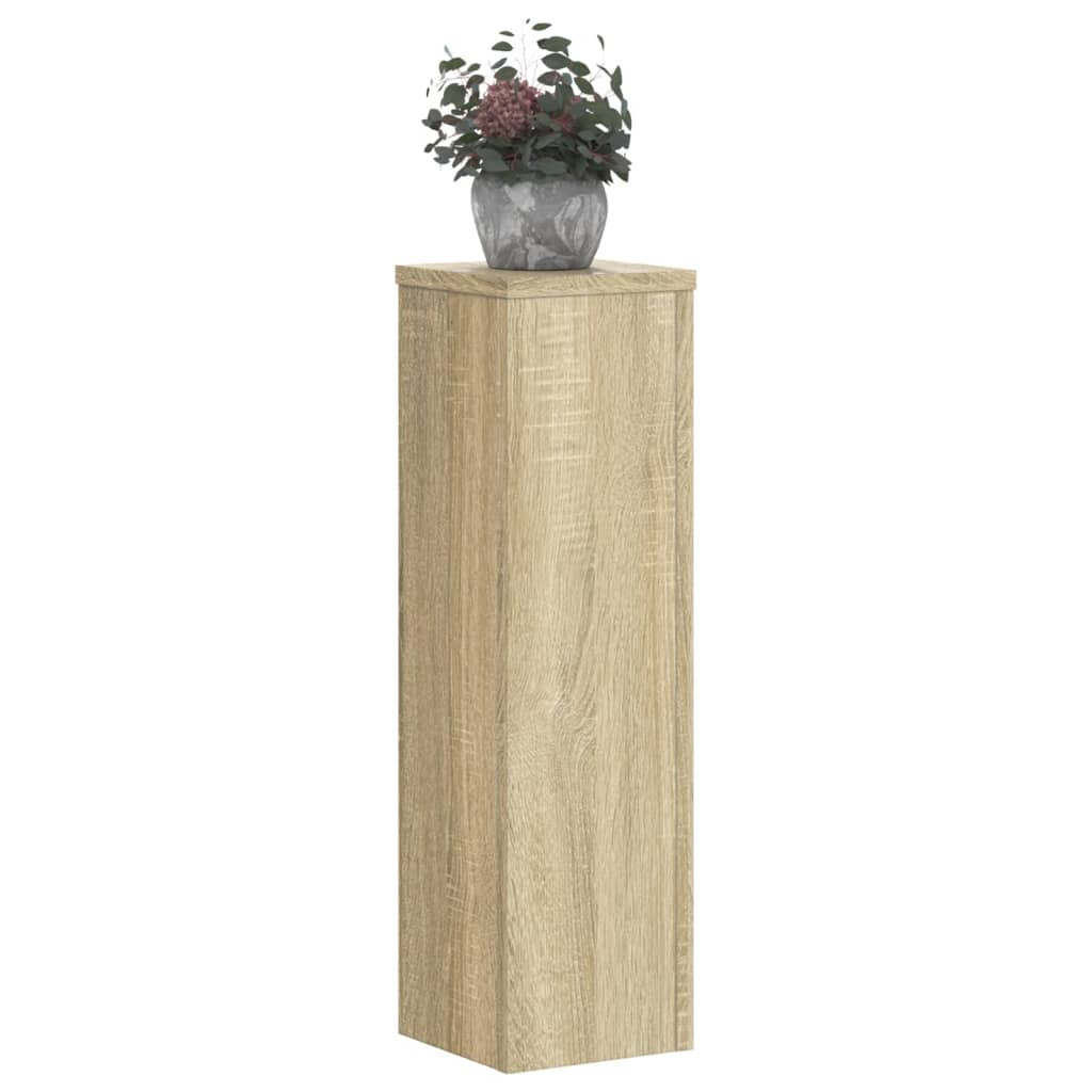Vidaxx Pflanzenständer 2 Stück 17x17x60 cm Holzwerkstoff Sonoma-Eiche