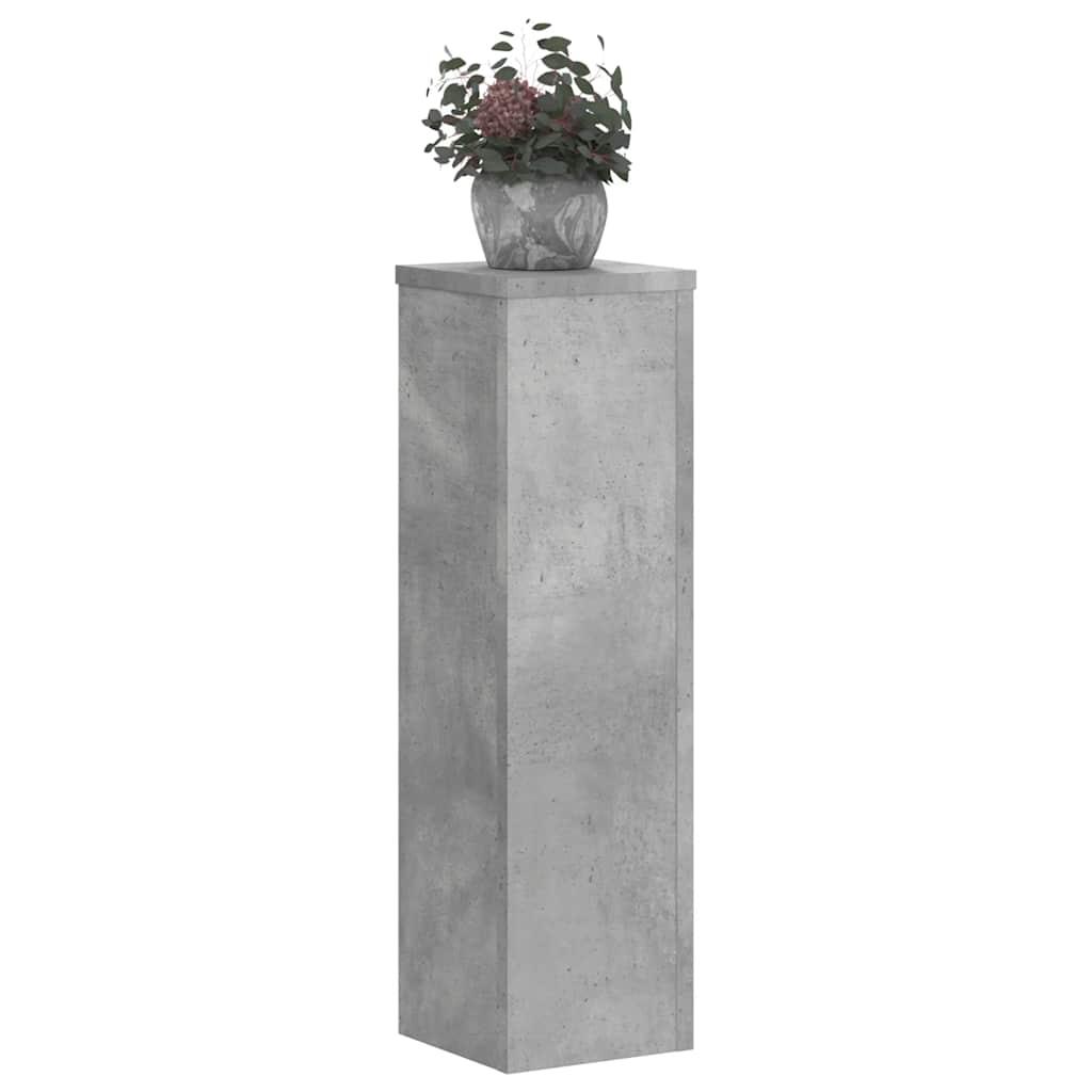 Vidaxx Pflanzenständer 2 Stück 17x17x60 cm Holzwerkstoff Betongrau