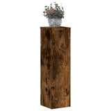 Vidaxx Pflanzenständer 2 Stück 17x17x60 cm verarbeitetes Holz geräucherte Eiche
