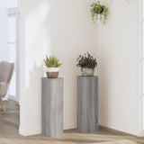 VidaXL Pflanzenständer 2 Stk. 17 x 17 x 60 cm, Holzwerkstoff, graues Sonoma