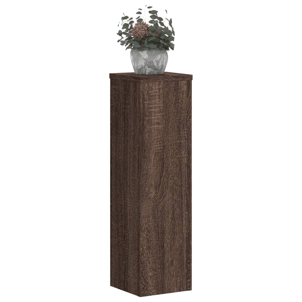 Vidaxx Pflanzenständer 2 Stück 17x17x60 cm Holzwerkstoff braune Eiche