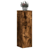 Vidaxx Pflanzenständer 2 Stück 25x25x80 cm verarbeitetes Holz geräucherte Eiche