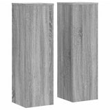 Vidaxxl-Pflanzenständer, 2 Stück, 25 x 25 x 80 cm, Holzwerkstoff, graues Sonoma
