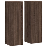 Vidaxx Pflanzenständer 2 Stück 25x25x80 cm Holzwerkstoff braune Eiche