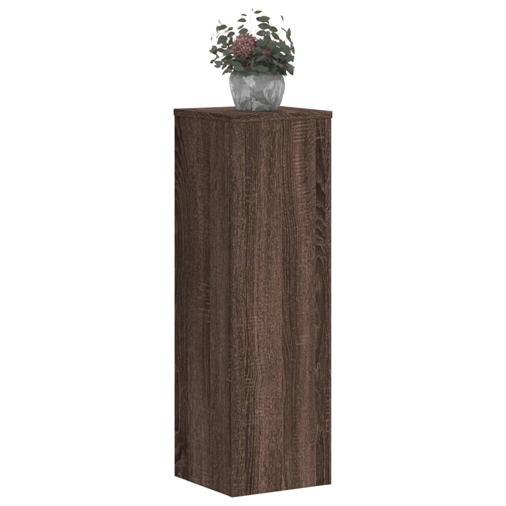 Vidaxx Pflanzenständer 2 Stück 25x25x80 cm Holzwerkstoff braune Eiche