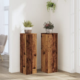 Vidaxx Pflanzenständer 2 Stück 25x25x80 cm behandeltes Holz, altholzfarben