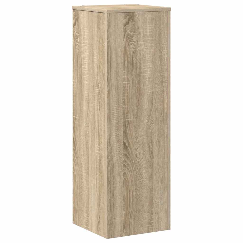 VidaXL Pflanzenständer 33 x 33 x 100 cm, Holzwerkstoff, Sonoma-Eiche, farbig