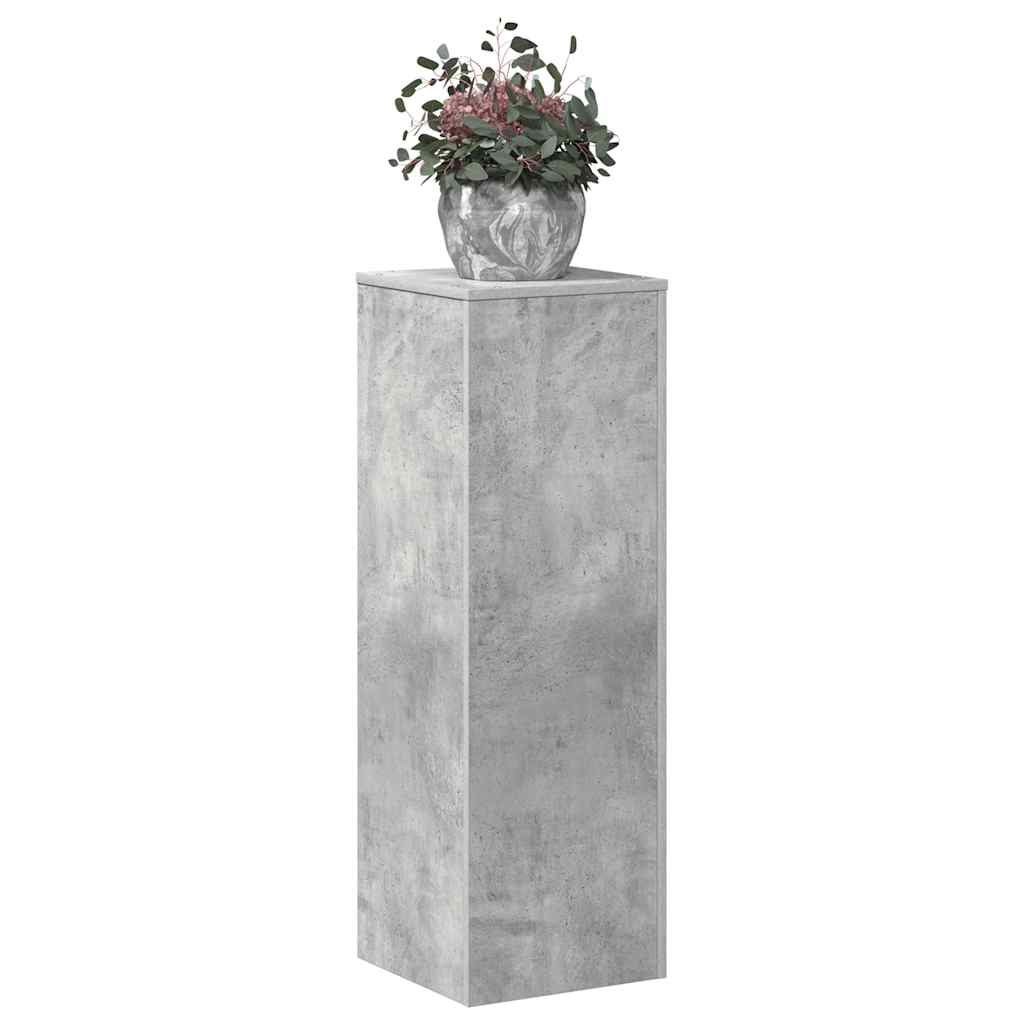 Vidaxx Pflanzenständer 33x33x100 cm Holzwerkstoff Betongrau