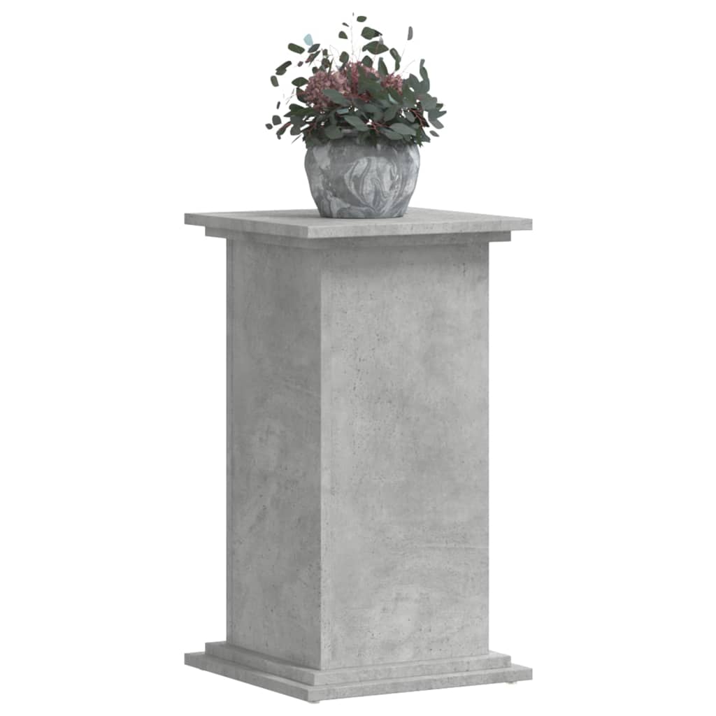 Vidaxxl Pflanzenständer 33x33x60 cm Holzwerkstoff Betongrau
