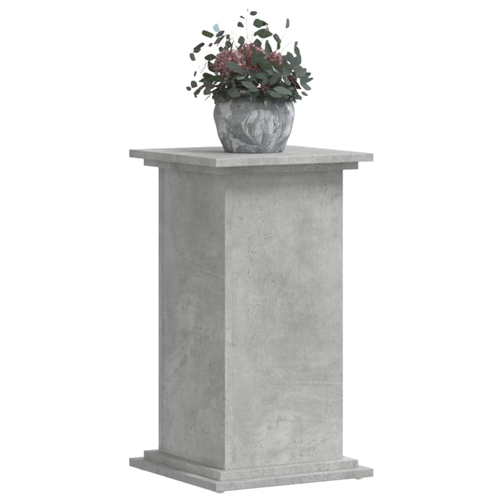 Vidaxl plantenstandaard 33x33x60 cm bewerkt hout betongrijs