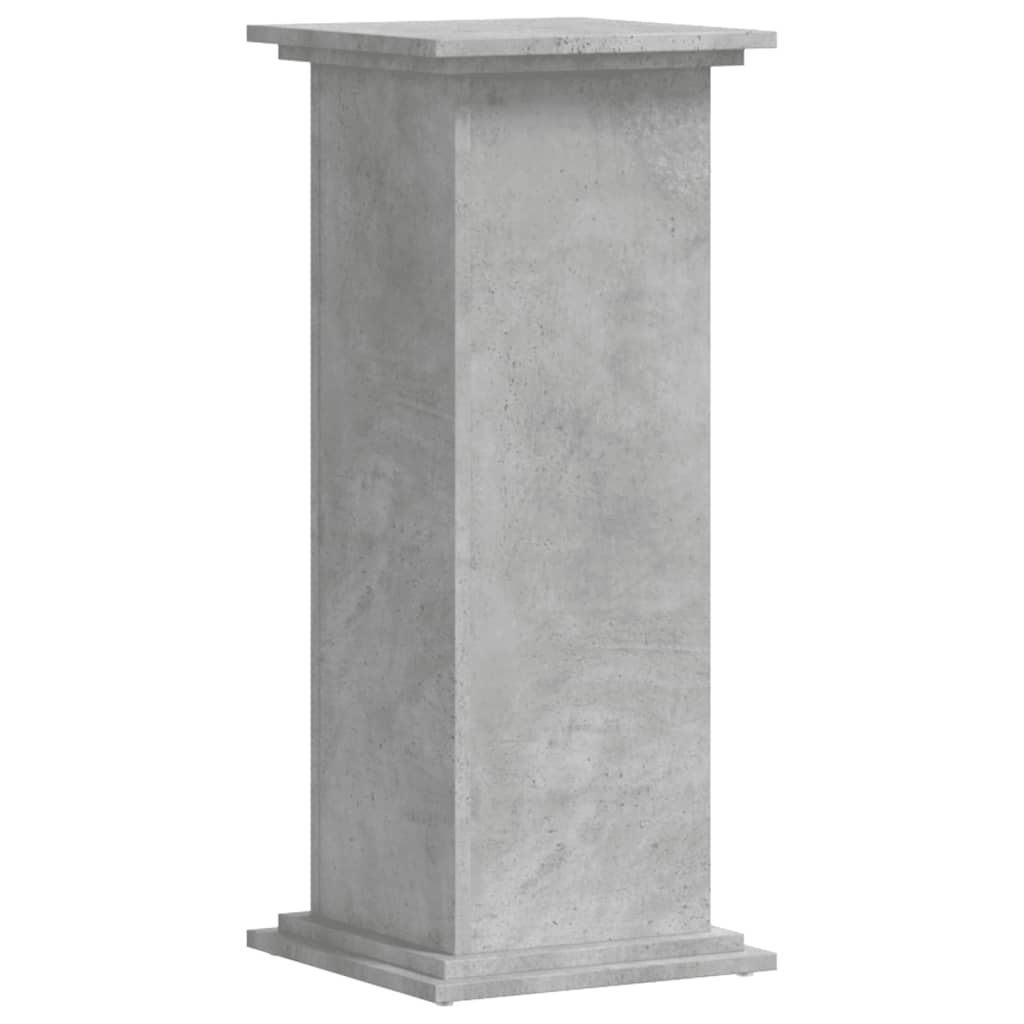 Vidaxxl Pflanzenständer 33x33x80 cm Holzwerkstoff Betongrau