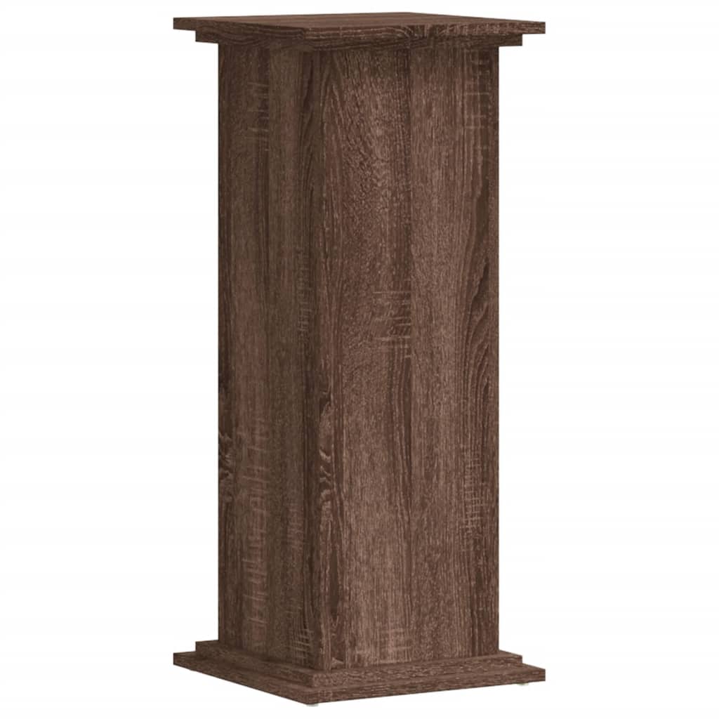 Vidaxx Pflanzenständer 33x33x80 cm, Holzwerkstoff, braune Eiche