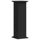 VidaXL Pflanzenständer 33x33x100 cm verarbeitetes Holz schwarz