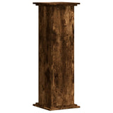 Vidaxx Pflanzenständer 33x33x100 cm verarbeitetes Holz, geräucherte Eiche