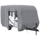 Vidaxl caravanhoes 460x250x220 cm vliesvlies grijs