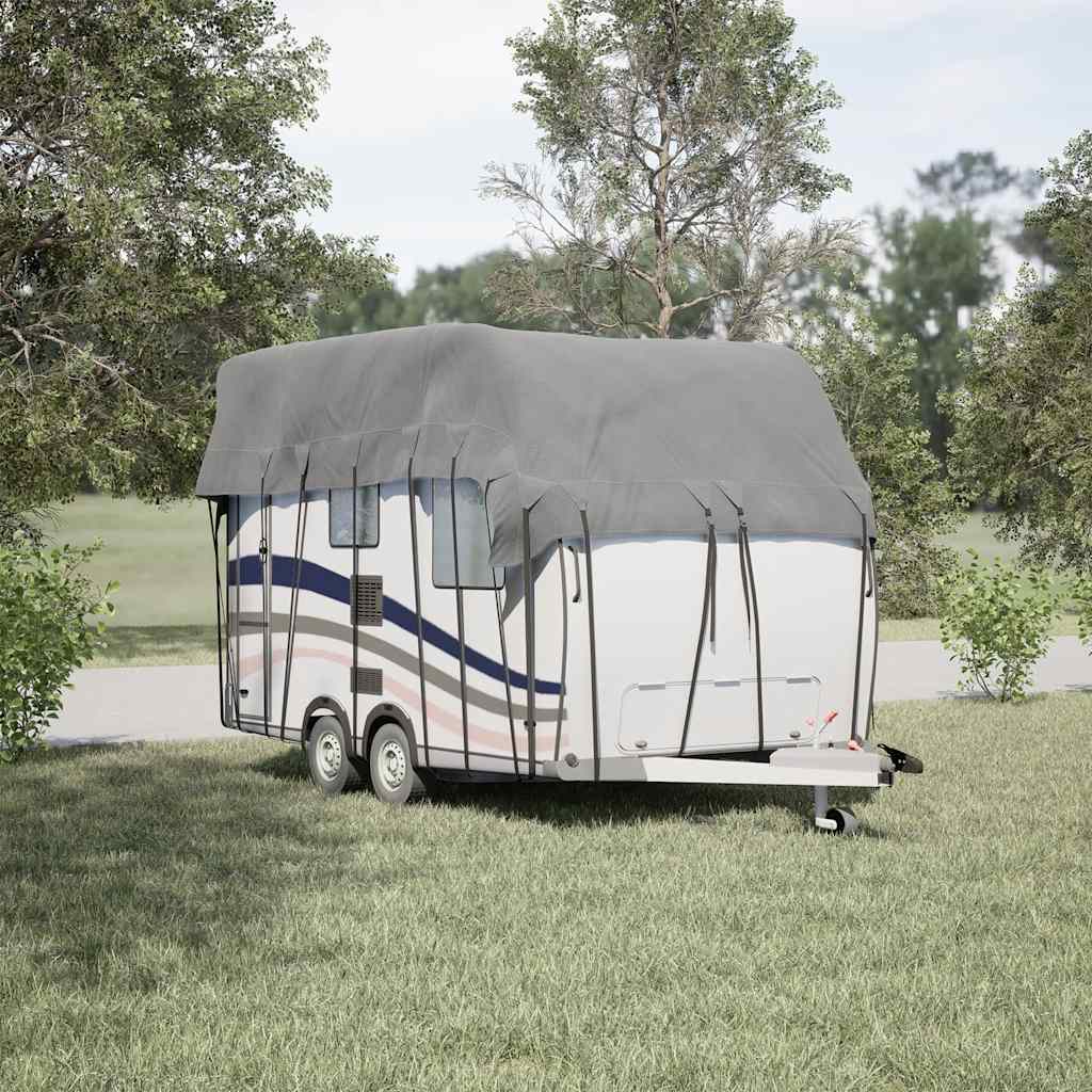 Vidaxl caravan dakbedekking 600x300 cm vliesvlies grijs