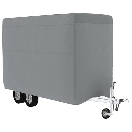 Vidaxx Pferdeanhängerabdeckung 334x148x230 cm Vlies grau