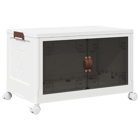 Vidaxx Aufbewahrungsbox stapelbar mit Rollen 75 l 64x40x41 cm