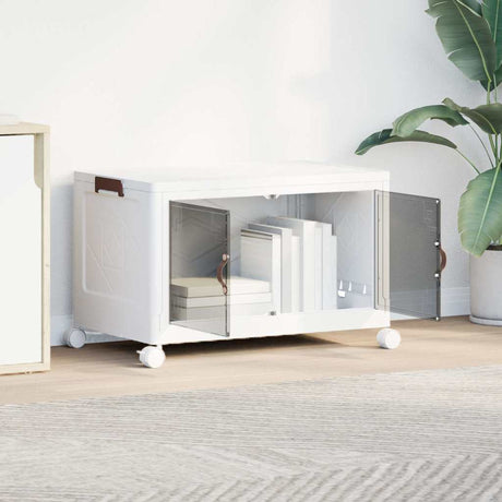 Vidaxx Aufbewahrungsbox stapelbar mit Rollen 75 l 64x40x41 cm