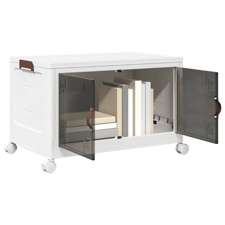Vidaxx Aufbewahrungsbox stapelbar mit Rollen 75 l 64x40x41 cm