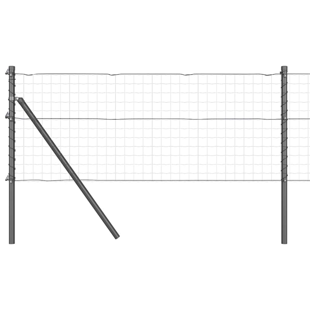 Vidaxl Zaunpfosten 26 Stück grau 3,2 x 3,2 x 120 cm