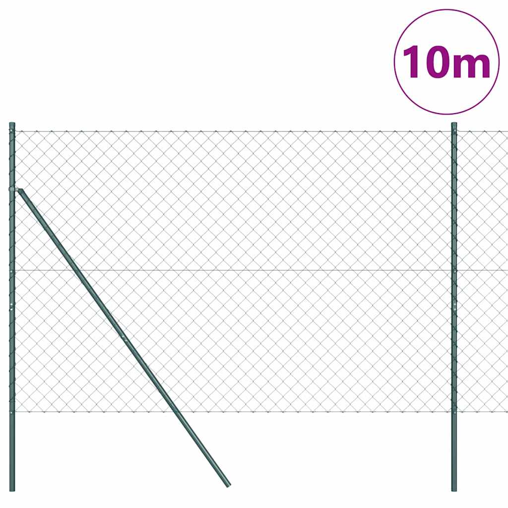Vidaxl Zaunpfahl grün 10 x 1,6 m (60 x 60 mm Maschenweite)