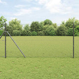 Vidaxl Zaunpfahl grau 10 x 1,4 m (40 x 40 mm Maschenweite)