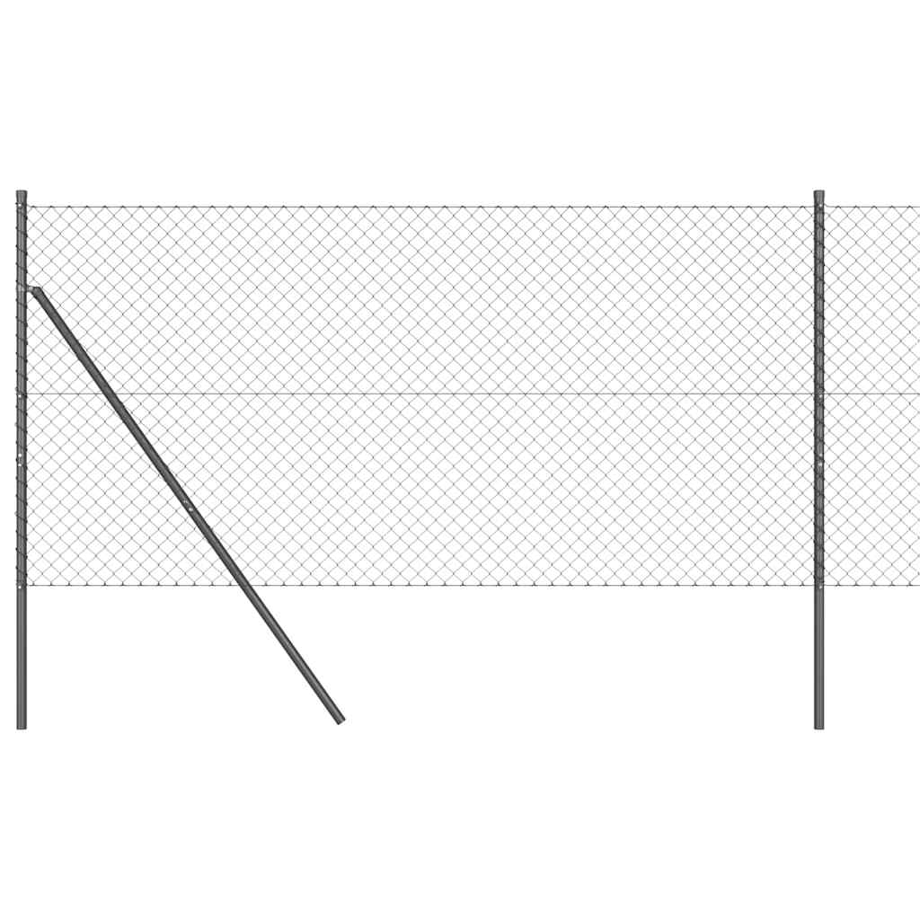 Vidaxl Zaunpfahl grau 10 x 1,4 m (40 x 40 mm Maschenweite)