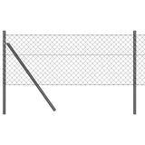 Vidaxl Zaunpfahl grau 25 x 0,4 m (40 x 40 mm Maschenweite)