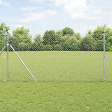 Vidaxl Zaunpfahl Silber 10 x 1,2 m (40 x 40 mm Maschenweite) Stahl