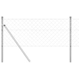 Vidaxl Zaunpfahl Silber 10 x 0,4 m (60 x 60 mm Maschenweite) Stahl