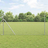 Vidaxl Zaunpfahl Silber 10 x 1 m (60 x 60 mm Maschenweite) Stahl