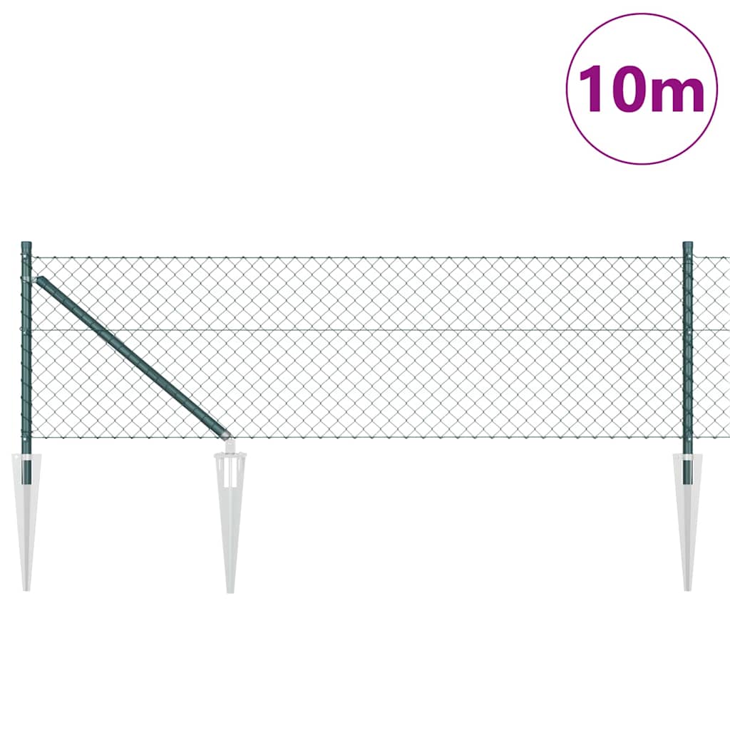 Vidaxl Zaunpfahl grün 10 x 0,6 m (40 x 40 mm Maschenweite)