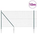 Vidaxl Zaunpfahl grün 10 x 1,4 m (60 x 60 mm Maschenweite)