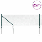 Vidaxl Zaunpfahl grün 25 x 0,4 m (60 x 60 mm Maschenweite)