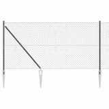 Vidaxl Zaunpfahl grau 10 x 1,2 m (40 x 40 mm Maschenweite)