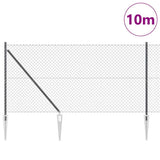 Vidaxl Zaunpfahl grau 10 x 1,2 m (40 x 40 mm Maschenweite)