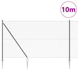 Vidaxl Zaunpfahl grau 10 x 1,5 m (60 x 60 mm Maschenweite)