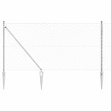 Vidaxl Zaunpfahl Silber 10 x 1 m (60 x 60 mm Maschenweite) Stahl