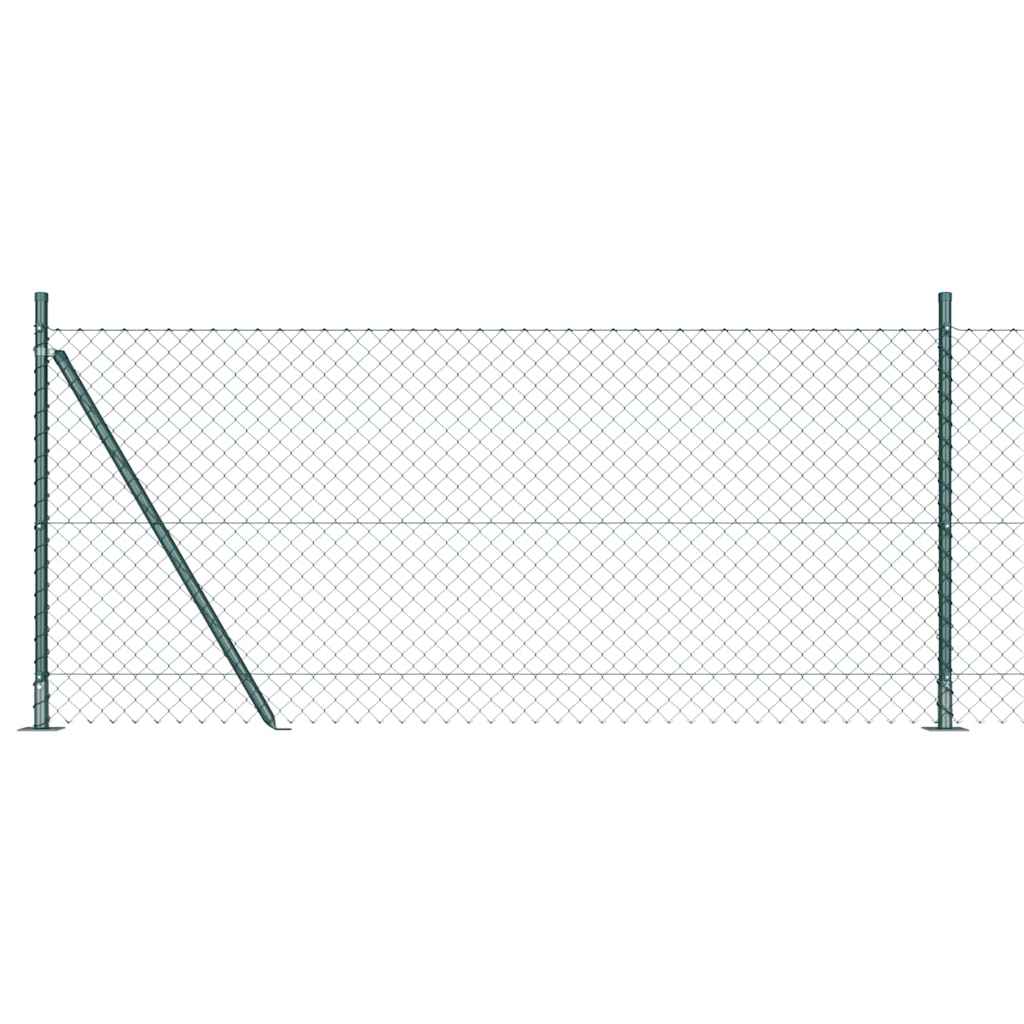 Vidaxl Zaunpfahl grün 10 x 0,8 m (40 x 40 mm Maschenweite)
