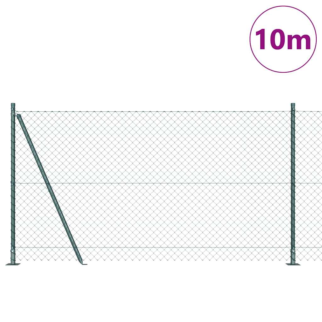 Vidaxl Zaunpfahl grün 10 x 1,2 m (40 x 40 mm Maschenweite)