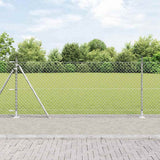 Vidaxl Zaunpfahl Silber 10 x 1 m (40 x 40 mm Maschenweite) Stahl
