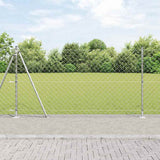 Vidaxl Zaunpfahl Silber 10 x 1,2 m (60 x 60 mm Maschenweite) Stahl