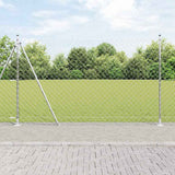Vidaxl Zaunpfahl Silber 10 x 1,4 m (60 x 60 mm Maschenweite) Stahl