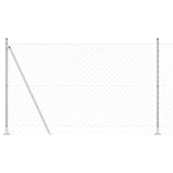 Vidaxl Zaunpfahl Silber 10 x 1,6 m (60 x 60 mm Maschenweite) Stahl