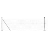 Vidaxl Zaunpfahl Silber 25 x 0,4 m (40 x 40 mm Maschenweite) Stahl