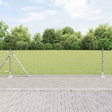 Vidaxl Zaunpfahl Silber 25 x 0,6 m (60 x 60 mm Maschenweite) Stahl