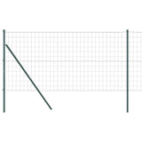 Vidaxxl-Zaun mit Pfosten grün 1 x 10 m aus Stahl und PVC
