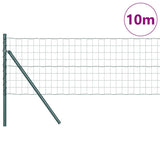 Vidaxxl-Zaun mit Pfosten grün 0,6 x 10 m aus Stahl und PVC